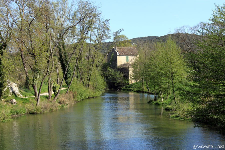 Moulin Fages, à blé au bord du gardon.